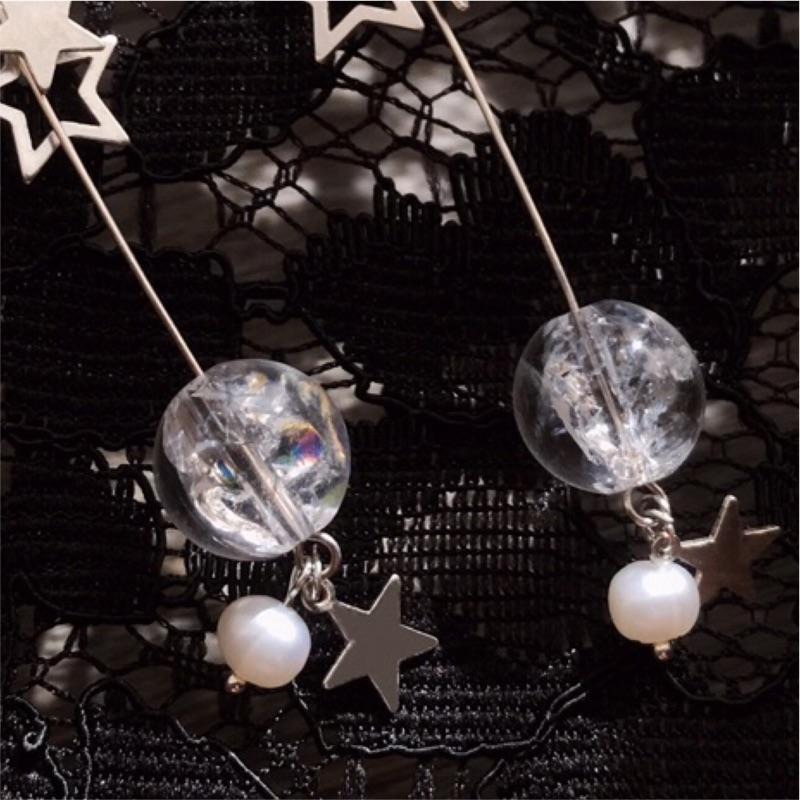 [zoeverglow]< 起點 >喜馬拉雅白水晶s925純銀耳環｜透明系-細節圖7