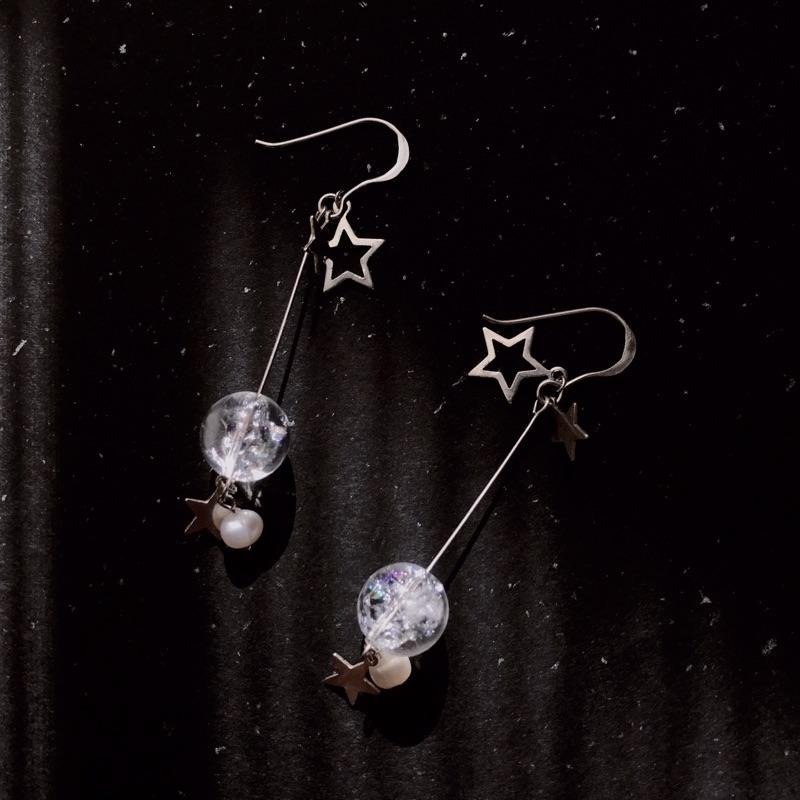 [zoeverglow]< 起點 >喜馬拉雅白水晶s925純銀耳環｜透明系-細節圖8