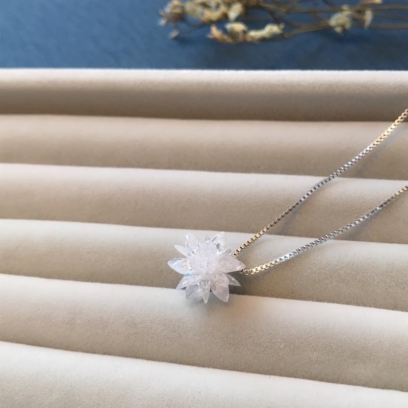 出清＊冰晶鋯石s925純銀項鍊-細節圖4