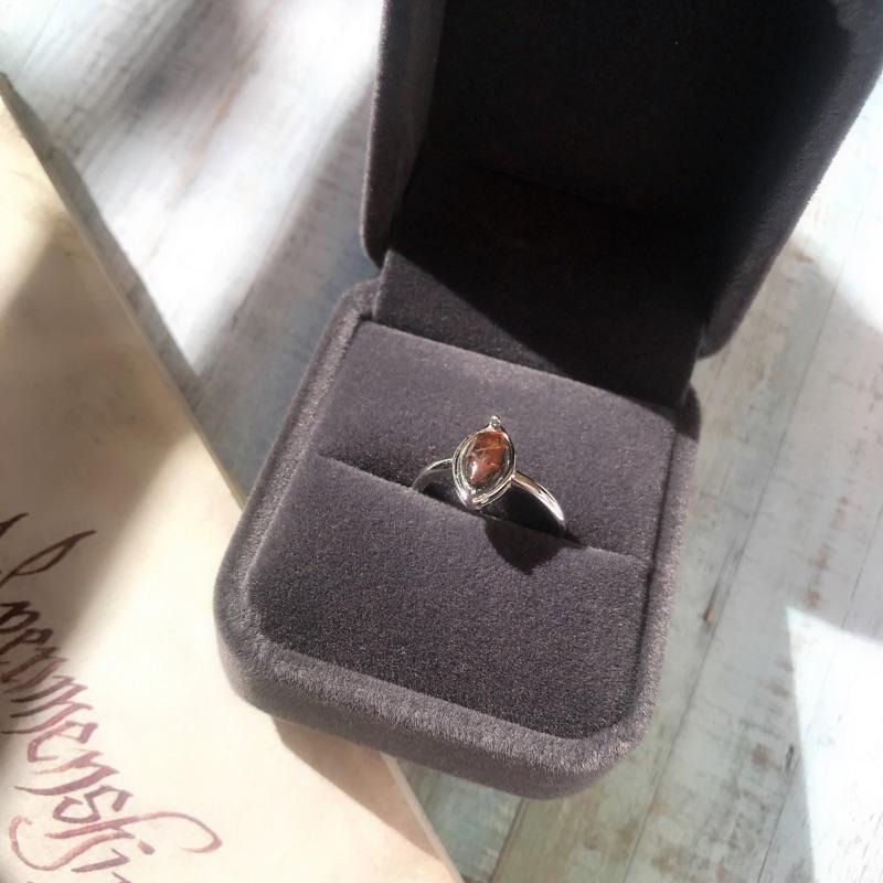 [zoeverglow]斑彩石 s925純銀戒指-細節圖5