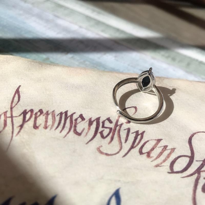 [zoeverglow]斑彩石 s925純銀戒指-細節圖6