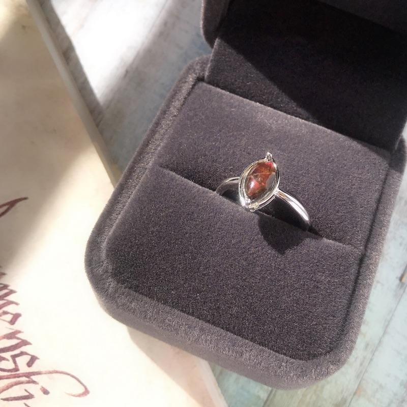 [zoeverglow]斑彩石 s925純銀戒指-細節圖9