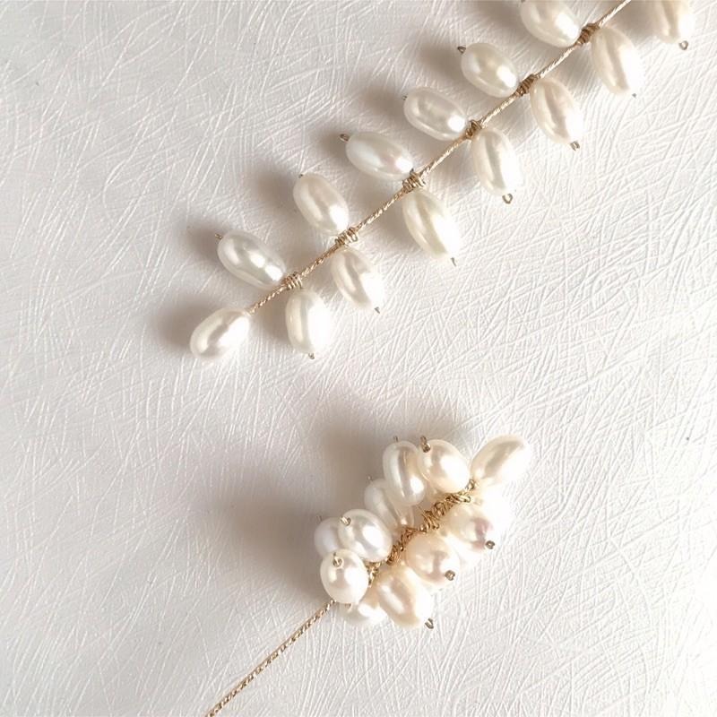 [zoeverglow]淡水珍珠14kgf耳環｜不對稱 孤品-細節圖9