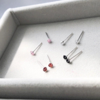 出清＊s925純銀鋯石迷你耳釘