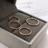 零碼出清＊s925純銀鍍玫瑰金戒 關節戒尾戒