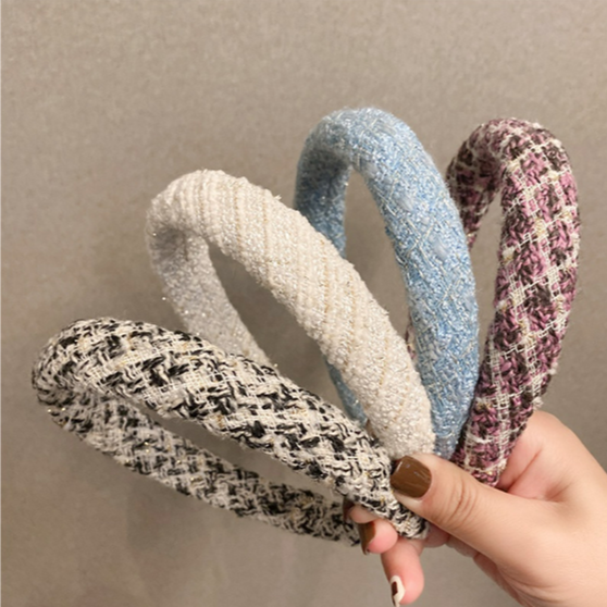 網美必備 韓系小香風髮箍 法式髮箍 髮箍韓版 髮箍可愛 髮飾韓國 簡約百搭 復古氣質 頭箍-細節圖4