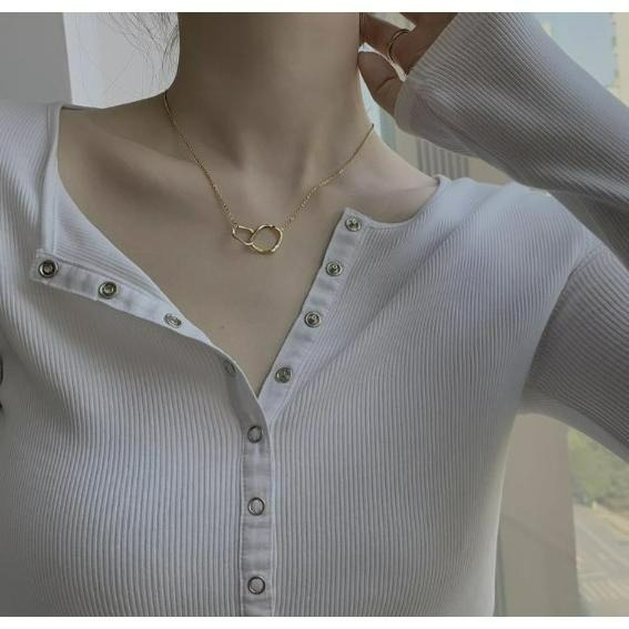 出清 網紅百搭 熱門款 鎖骨鍊 項鍊 鎖骨鏈 簡約風-細節圖6