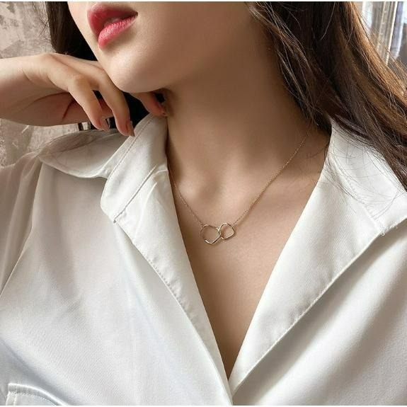 出清 網紅百搭 熱門款 鎖骨鍊 項鍊 鎖骨鏈 簡約風-細節圖7