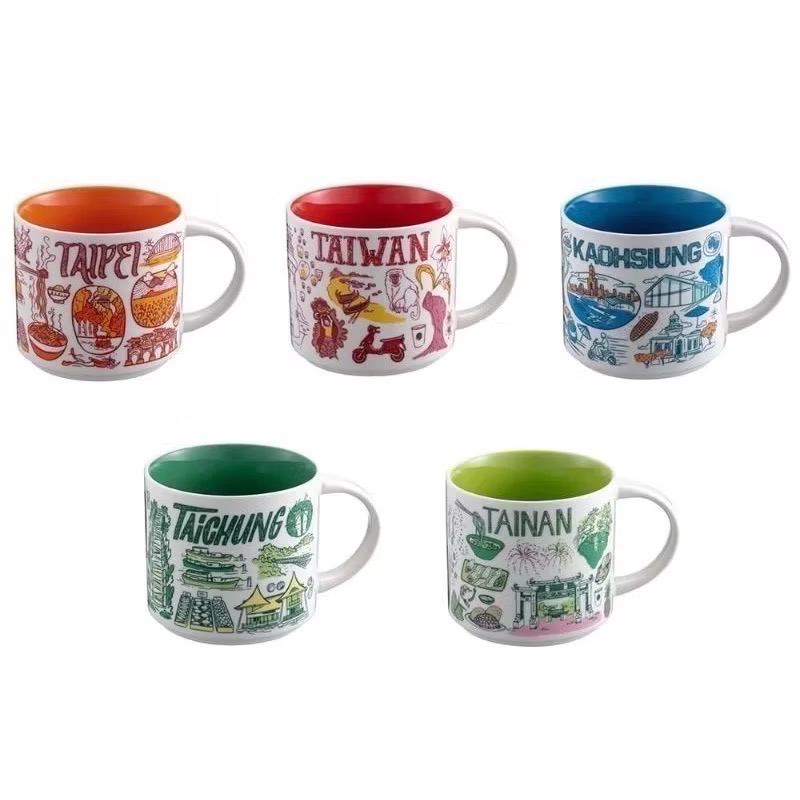 星巴克 starbucks 城市杯 Been there BTS 馬克杯 台灣 台北 台中 台南 高雄 新北Hoshi-細節圖2