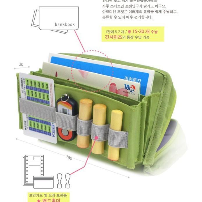 （常來商店）現貨 FBB 16993韓國多功能帆布存摺包化妝包數碼包-細節圖9