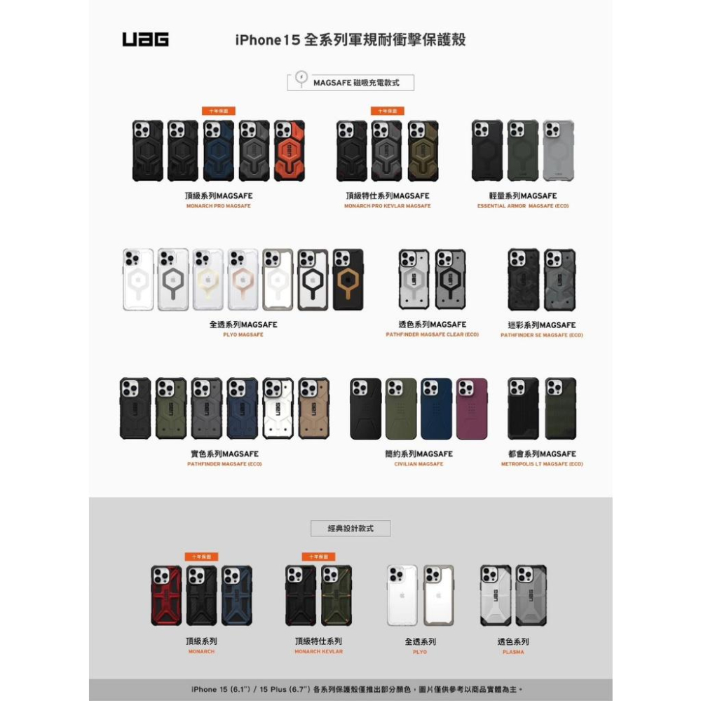 UAG 磁吸式 實色款 iPhone 15 手機殼 iPhone 15 Pro 手機殼 iPhone 14 手機殼 威禹-細節圖2