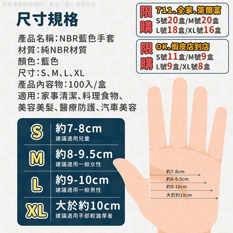 （常來商店）NBR手套 加厚 一次性手套 橡膠手套 無粉手套 丁腈手套 耐油手套 防水手套 nitrile手套-細節圖9