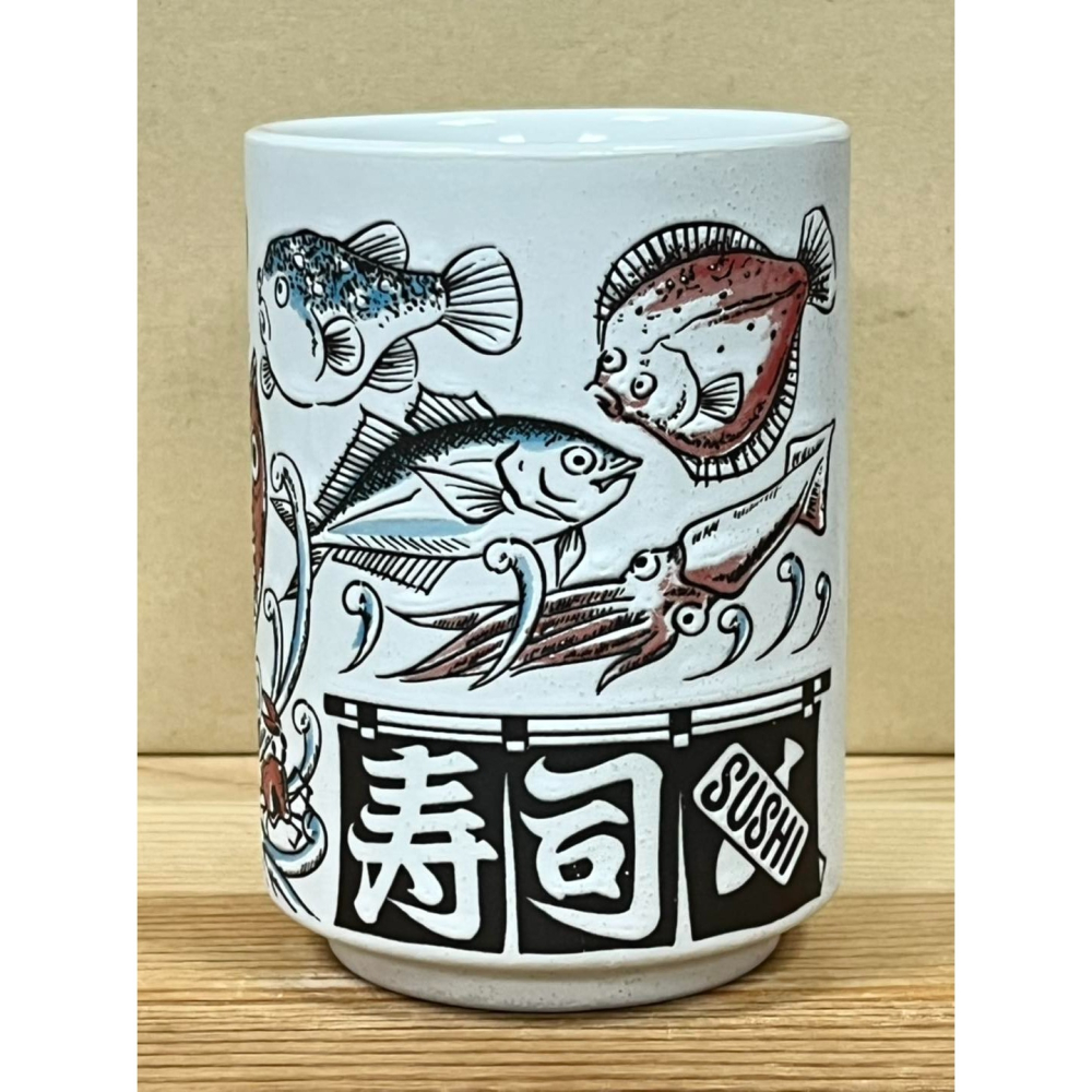 日本製陶瓷壽司杯 (赤鯛魚絵)-細節圖3