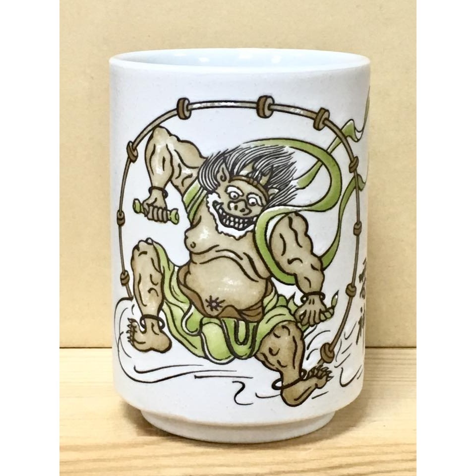 日本製陶瓷壽司杯 (風神雷神)-細節圖3
