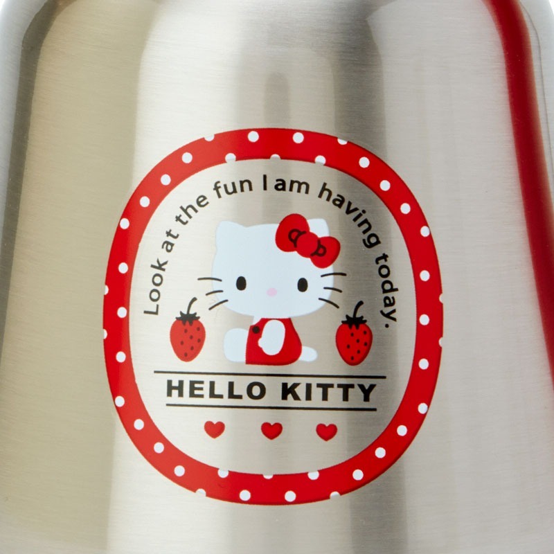 Hello Kitty 單耳旋轉蓋不鏽鋼保溫壺 (草莓紅)-細節圖5