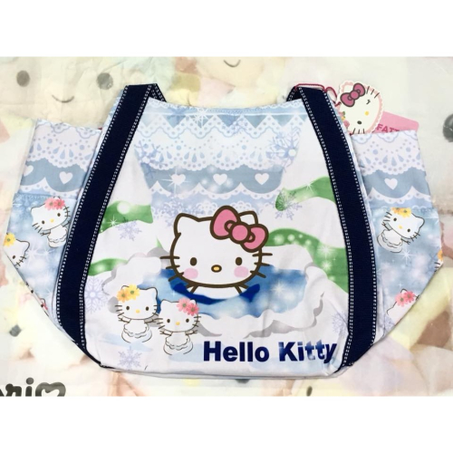 Hello Kitty 肩背托特包 (溫泉)
