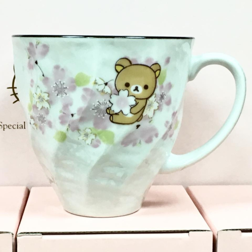 Rilakkuma 懶熊 陶瓷馬克杯 (櫻花)