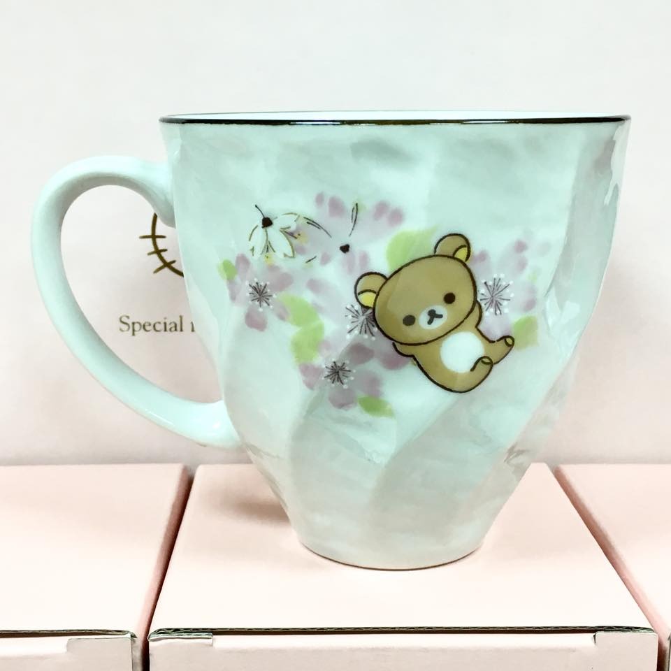 Rilakkuma 懶熊 陶瓷馬克杯 (櫻花)-細節圖2