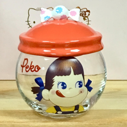 PEKO 牛奶妹 玻璃糖果罐 (大臉)