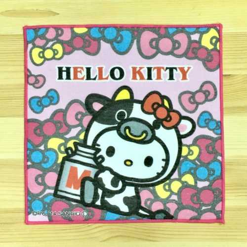 Hello Kitty 小方巾 (牛奶, 日本製)