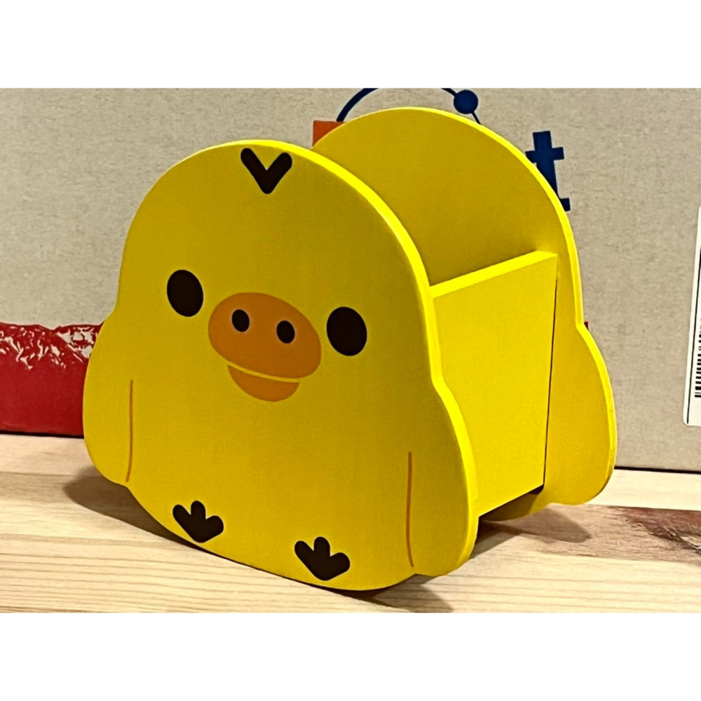 Rilakkuma 懶熊 小雞造型小物置物盒 (木製日本製)-細節圖4