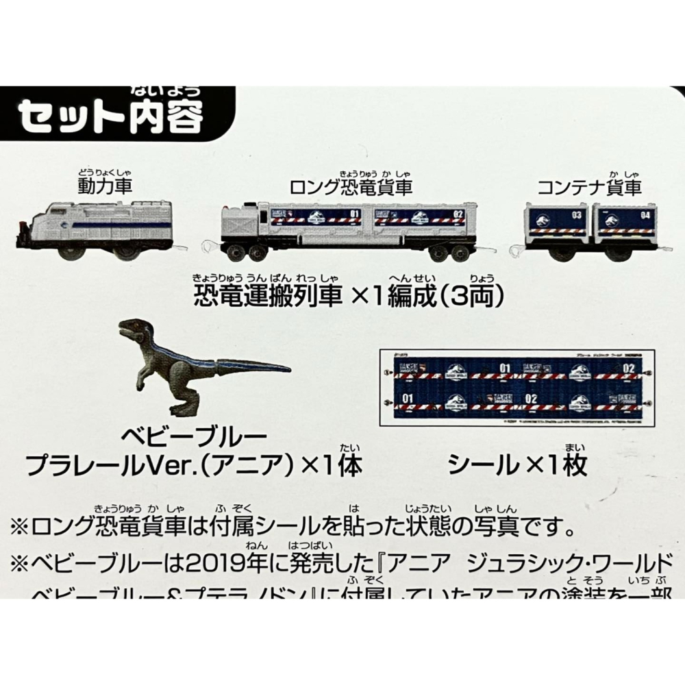 PLARAIL 日本鉄道 侏羅記恐龍搬運列車-細節圖2