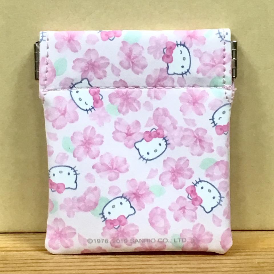 Hello Kitty 方形皮質零錢包 (和櫻)-細節圖2