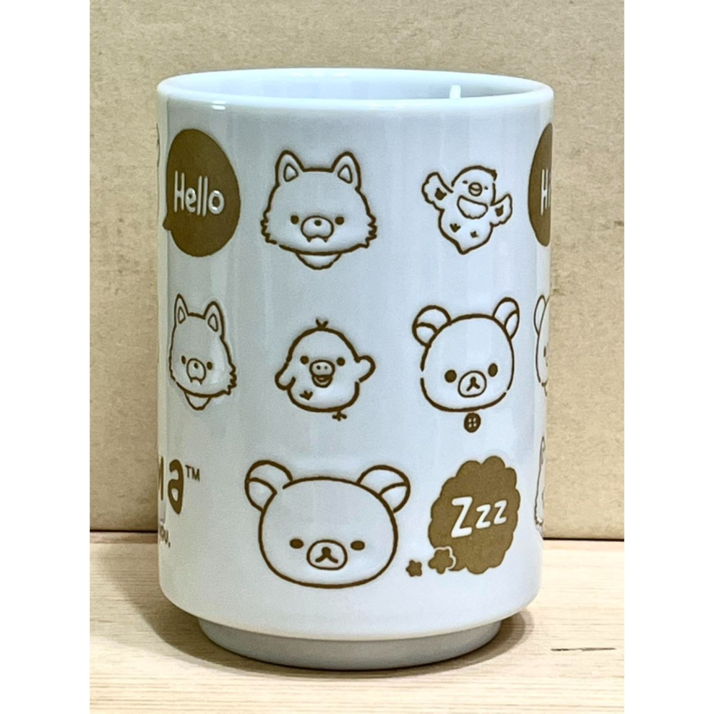日本製陶瓷壽司杯 (拉拉熊臉譜)-細節圖2