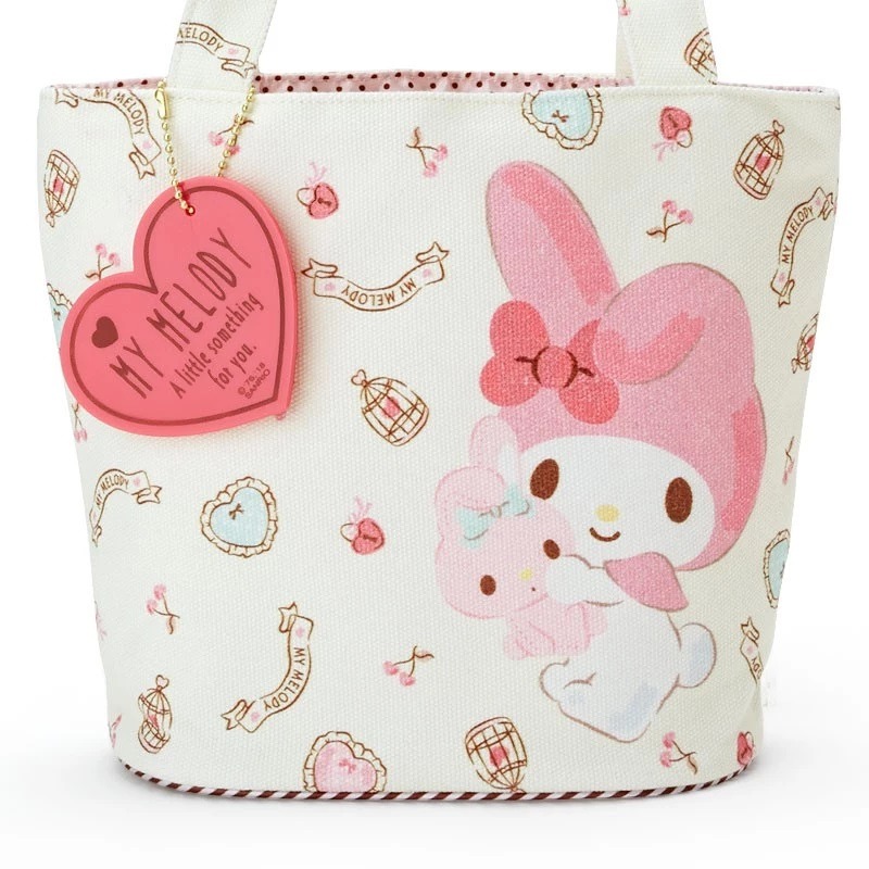美樂蒂 帆布手提袋 (萌萌風)-細節圖3