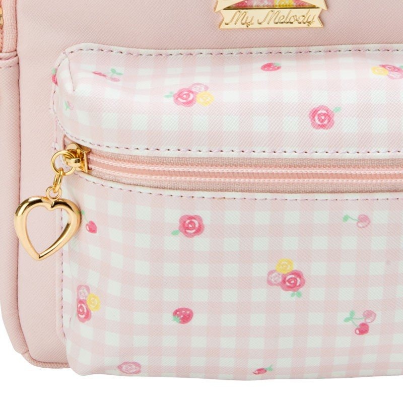 美樂蒂 童用皮質後背包 (玫瑰)-細節圖6