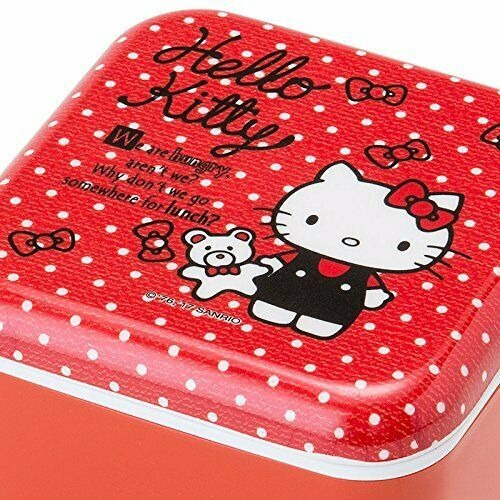 Hello Kitty 方型雙層便當盒 (日本製)-細節圖3