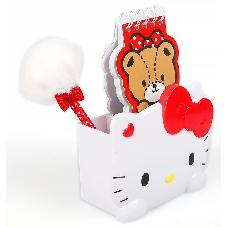 Hello Kitty 便條紙文具組 (附筆座)-細節圖3