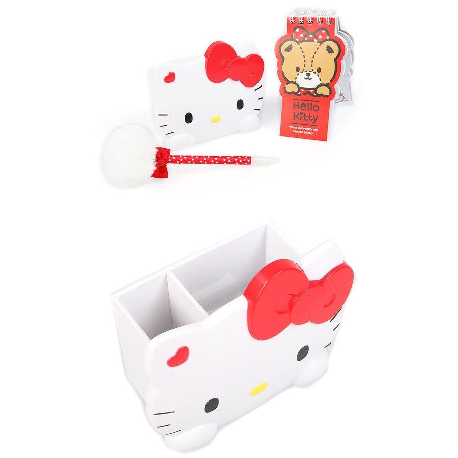 Hello Kitty 便條紙文具組 (附筆座)-細節圖4
