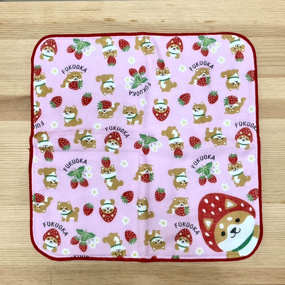 柴犬 手帕 (福岡, 日本製)-細節圖2