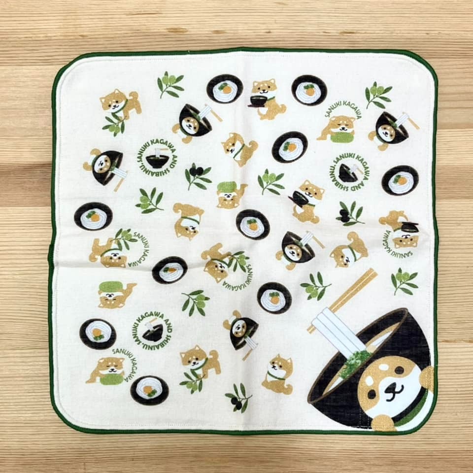 柴犬 手帕 (香川, 日本製)-細節圖2