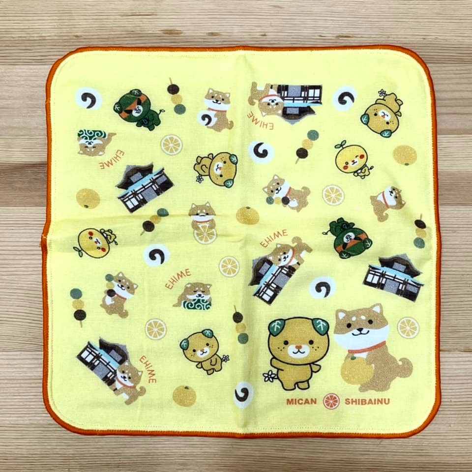 柴犬 手帕 (愛瑗, 日本製)-細節圖2