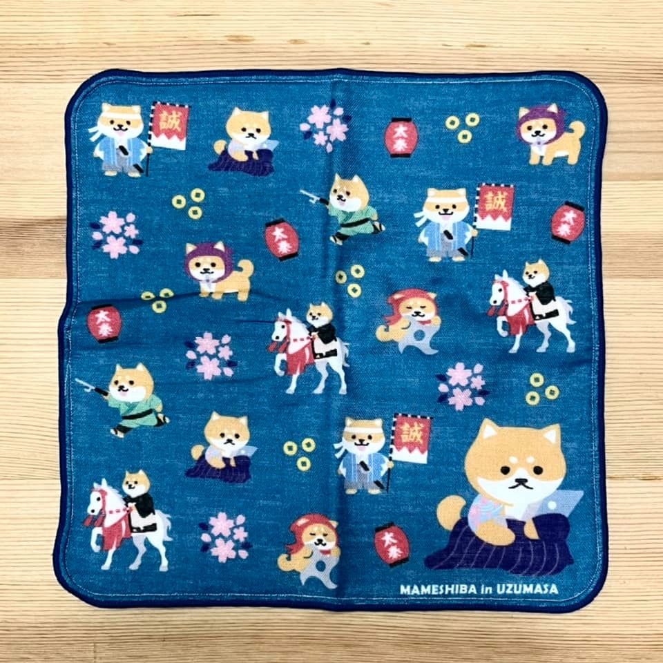 柴犬 手帕 (太秦, 日本製)-細節圖2