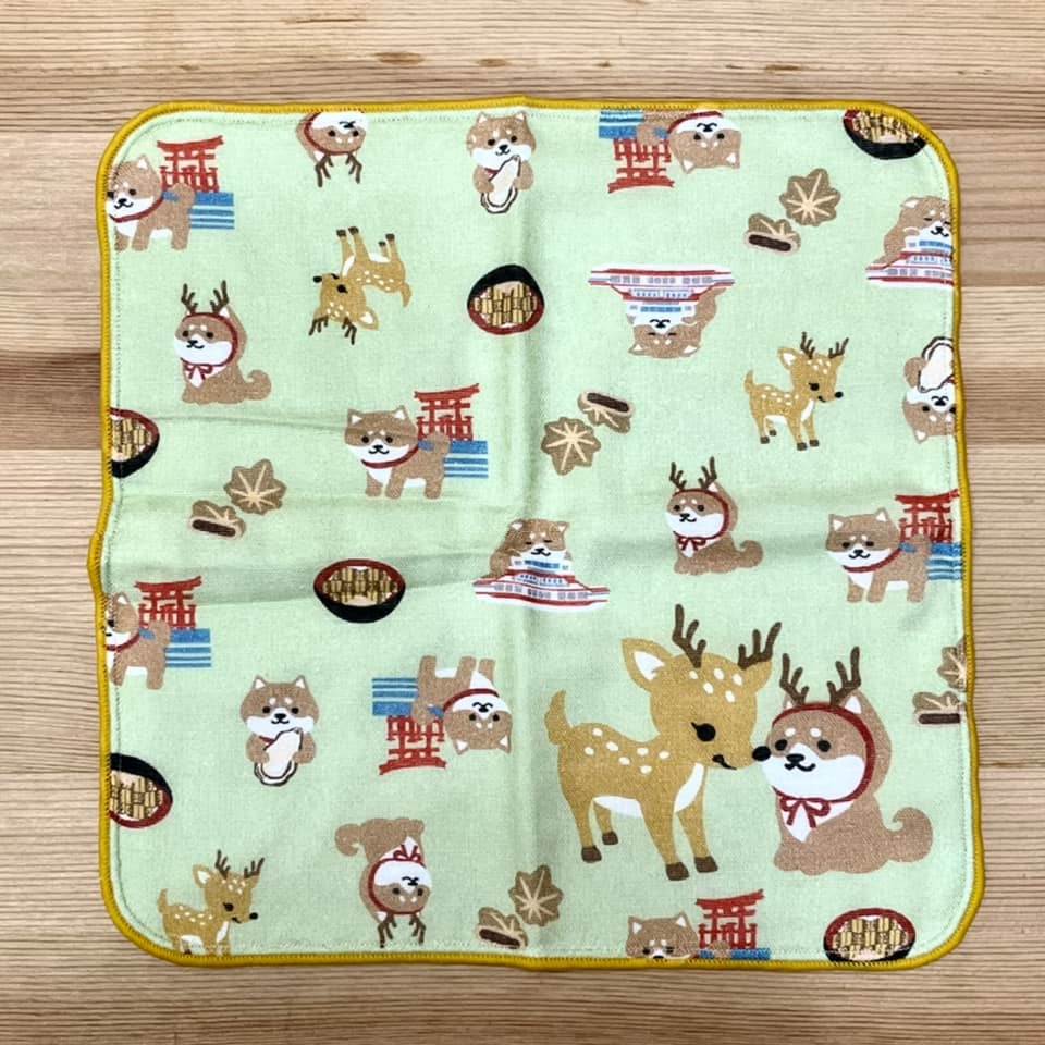 柴犬 手帕 (宮島, 日本製)-細節圖2