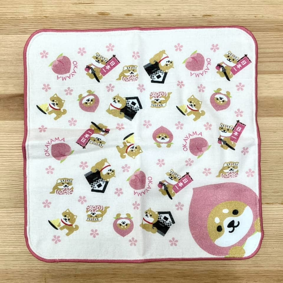 柴犬 手帕 (岡山, 日本製)-細節圖2