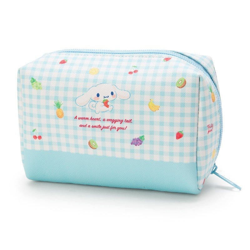 大耳狗 十字紋皮質化妝包 (方型)-細節圖3