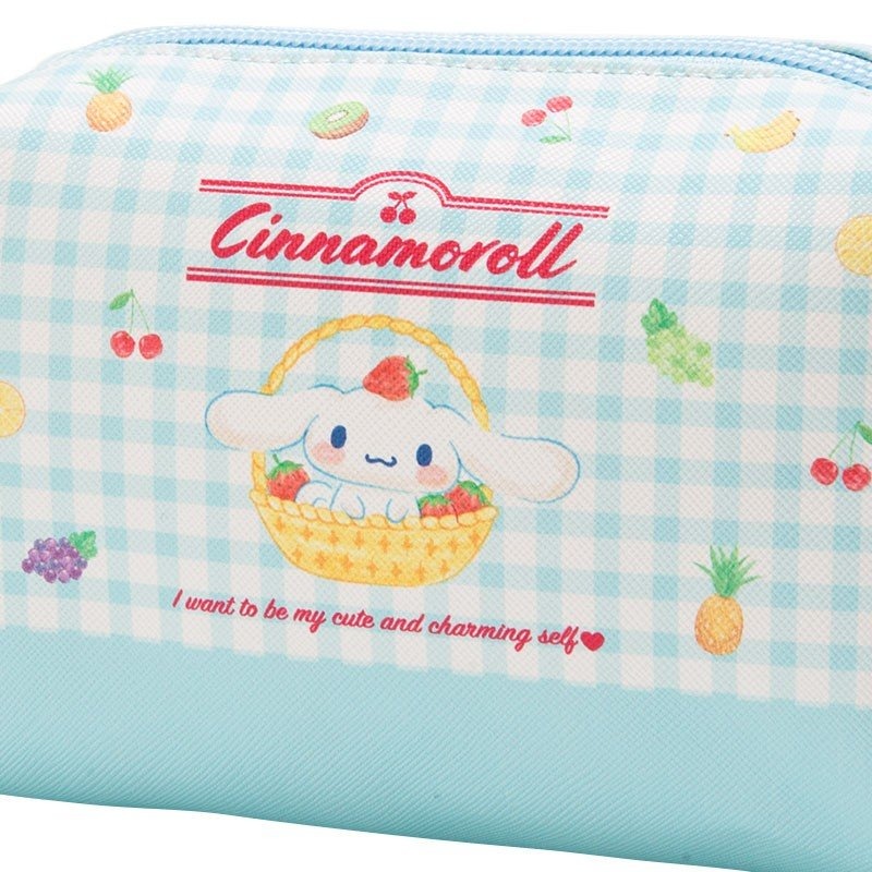 大耳狗 十字紋皮質化妝包 (方型)-細節圖5