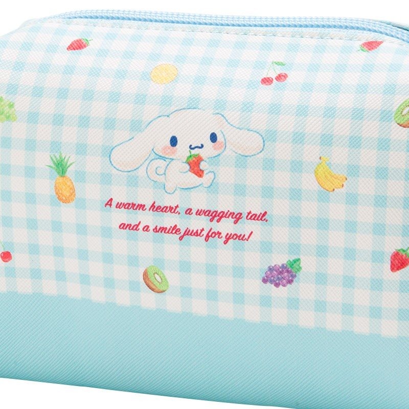 大耳狗 十字紋皮質化妝包 (方型)-細節圖6