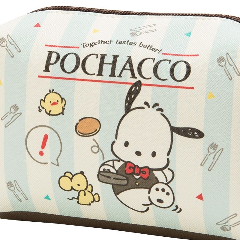 帕恰狗 十字紋皮質化妝包 (方型)-細節圖5