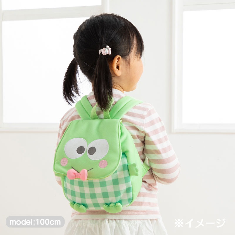 大眼蛙 兒童掀蓋式棉質後背包-細節圖6