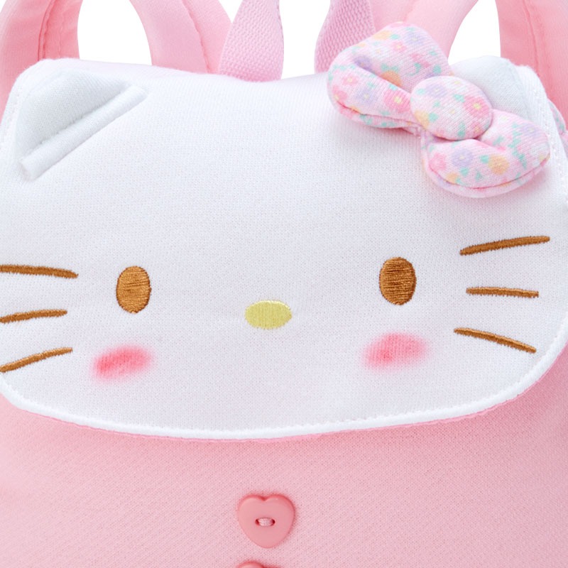 Hello Kitty 兒童掀蓋式棉質後背包-細節圖5