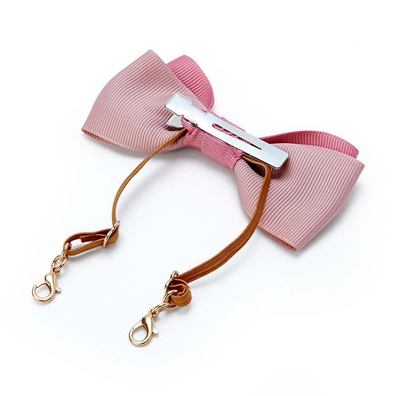 美樂蒂 緞帶蝴蝶結造型口罩掛繩 (馬尾夾)-細節圖3