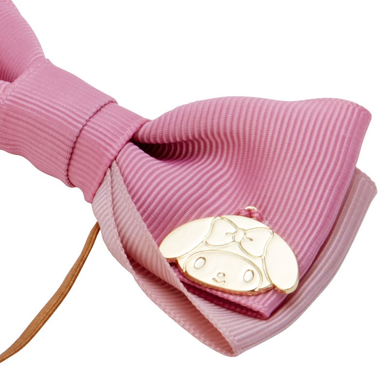 美樂蒂 緞帶蝴蝶結造型口罩掛繩 (馬尾夾)-細節圖4