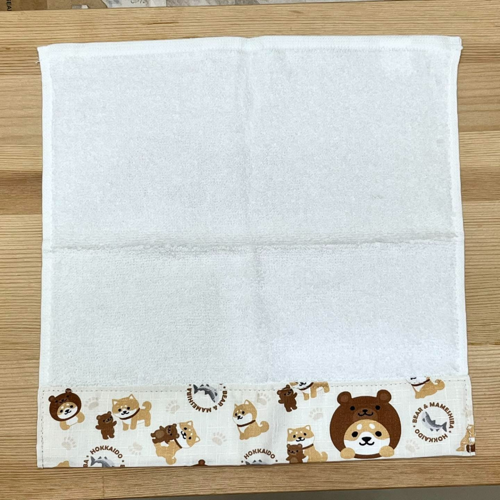 柴犬 方巾 (北海道熊, 日本製)-細節圖2
