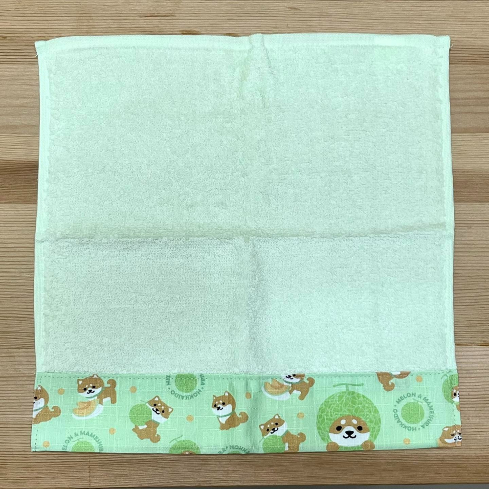 柴犬 方巾 (北海道哈密瓜, 日本製)-細節圖2