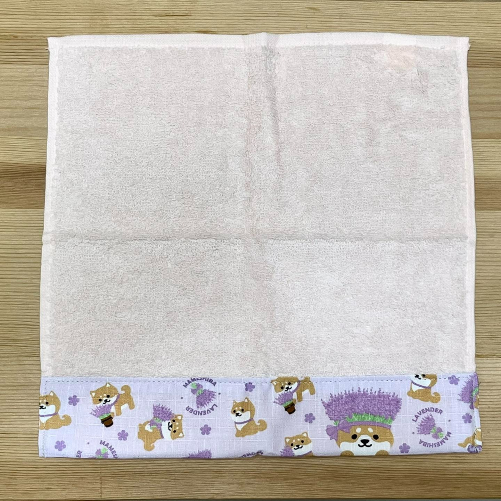 柴犬 方巾 (北海道薰衣草, 日本製)-細節圖2